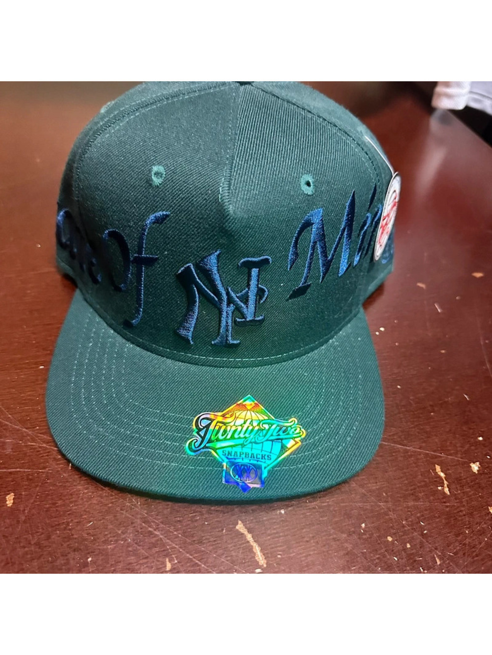 TWNTY-two Blue Green NY state of mind City pride SnapBack hat